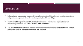 INSTITUTIONAL FRAMEWORK FOR DISASTER MANAGEMENT & DM ACT.pptx