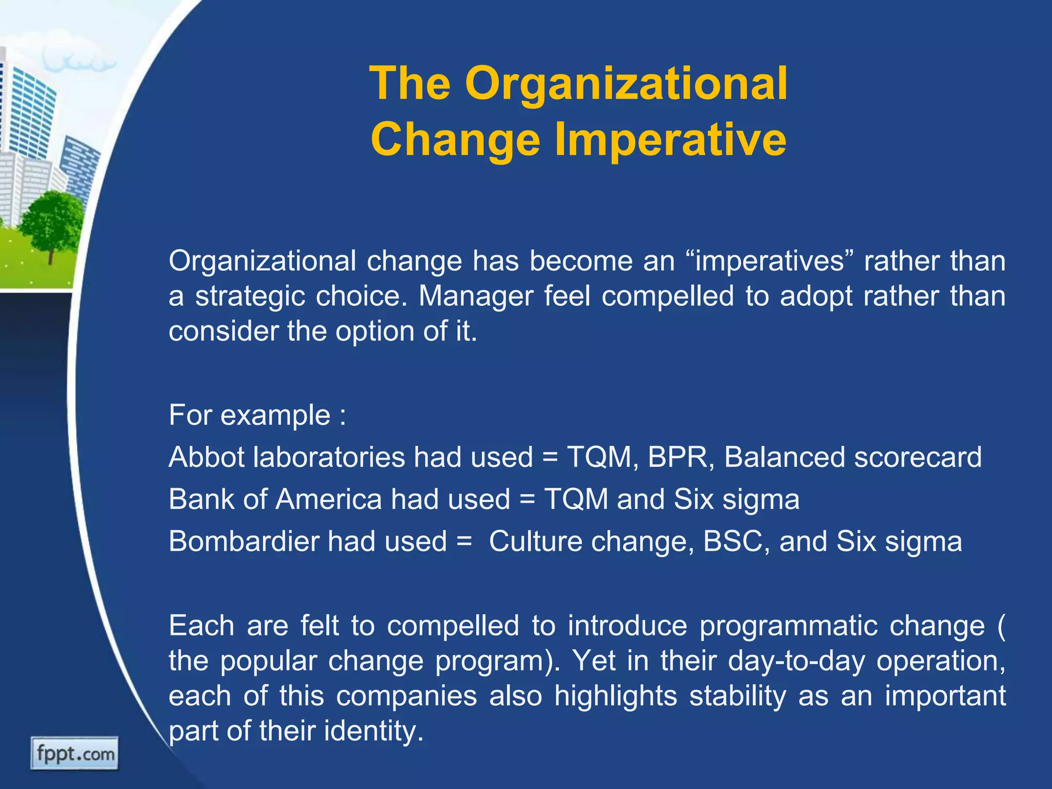 Institutionalization and change | PPTX