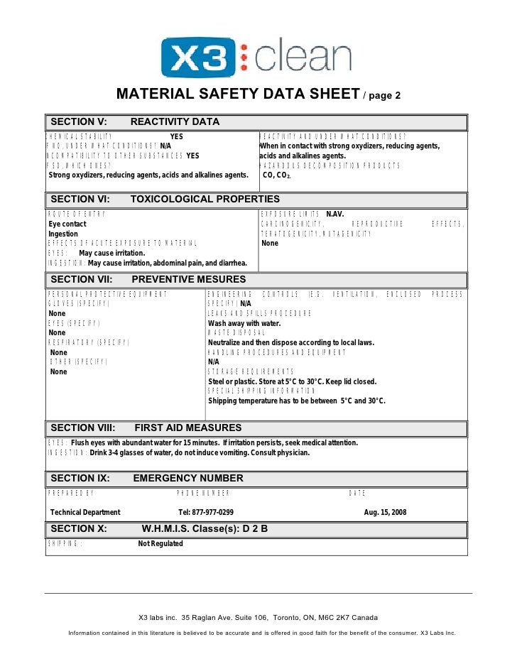 x3 clean hand spray sanitizer germ x hand sanitizer msds sheet