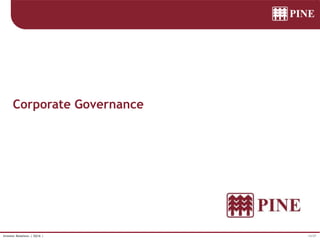 13/37Investor Relations | 3Q16 |
Corporate Governance
 