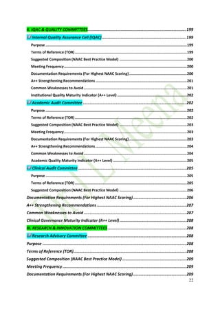 Institutional Quality & Accreditation Master Framework to achieve ...