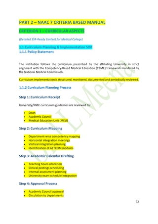 Institutional Quality & Accreditation Master Framework to achieve ...