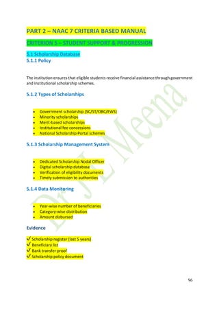 Institutional Quality & Accreditation Master Framework to achieve ...