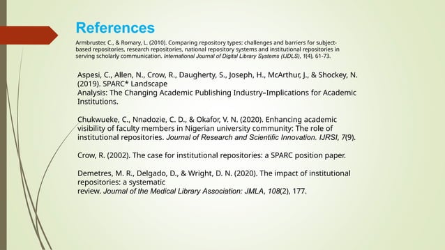 Institutional repositories...for library science.pptx