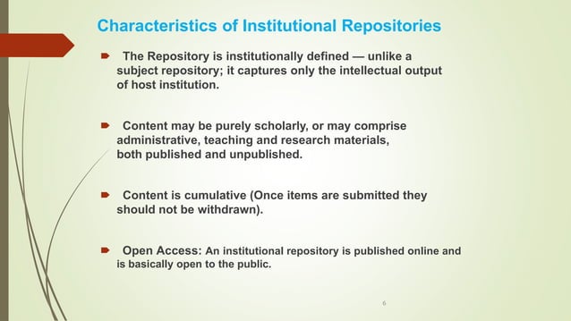 Institutional repositories...for library science.pptx
