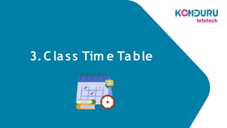 3.Class Tim e Table
 