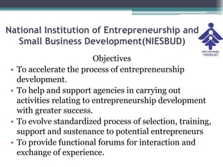Institutions in aid of Entrepreneurs