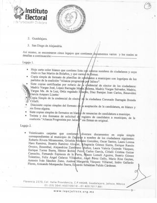 IEPC. Acta Circunstanciada Registro de Candidatos 15/abril/2012