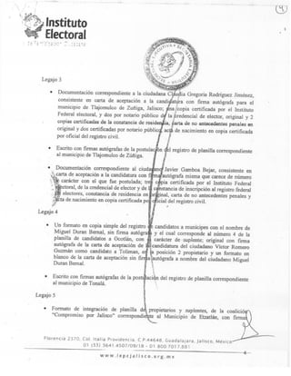 IEPC. Acta Circunstanciada Registro de Candidatos 15/abril/2012