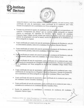 IEPC. Acta Circunstanciada Registro de Candidatos 15/abril/2012