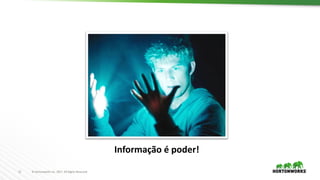 11 ©	Hortonworks	Inc.	2017.	All	Rights	Reserved
Informação é poder!
 