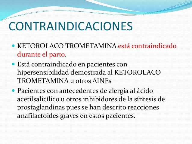 Instituto Mexicano Del Seguro Social Ketorolaco