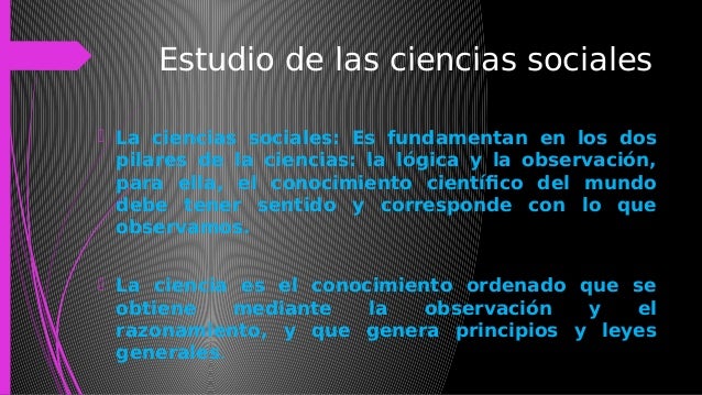Campos de estudios de la ciencias sociales