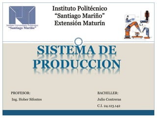 PROFESOR: BACHILLER:
Ing. Hober Sifontes Julio Contreras
C.I. 24.123.142
 