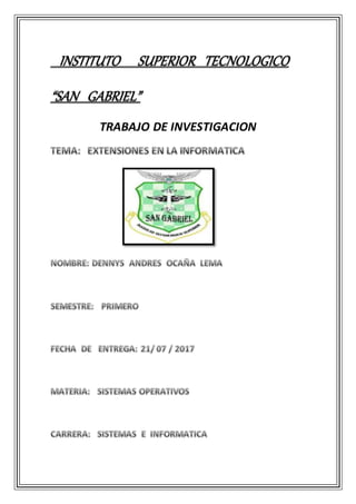 TRABAJO DE INVESTIGACION
 