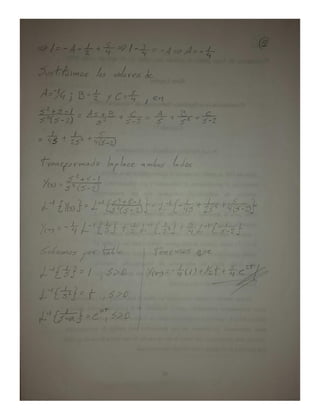 TEORIA DE CONTROL - transformado a laplace