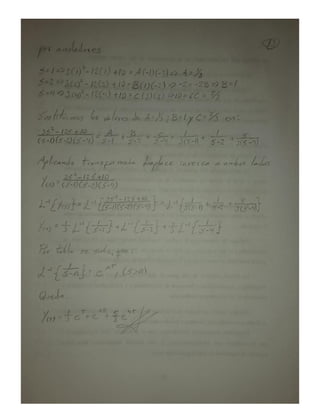 TEORIA DE CONTROL - transformado a laplace