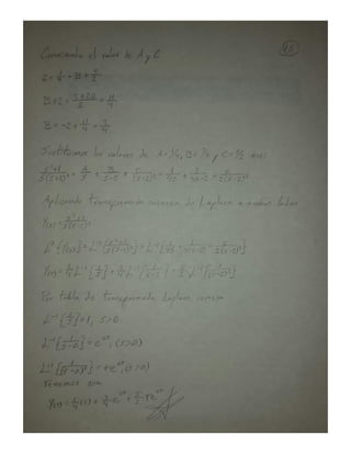 TEORIA DE CONTROL - transformado a laplace