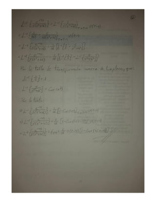 TEORIA DE CONTROL - transformado a laplace