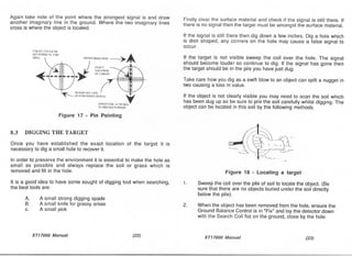 Instruction Manual Minelab XT 17000 Metal Detector English Language