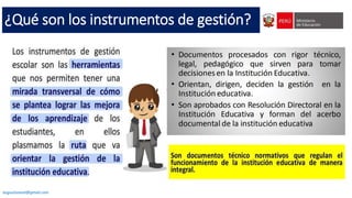 ¿Qué son los instrumentos de gestión?
augustozaval@gmail.com