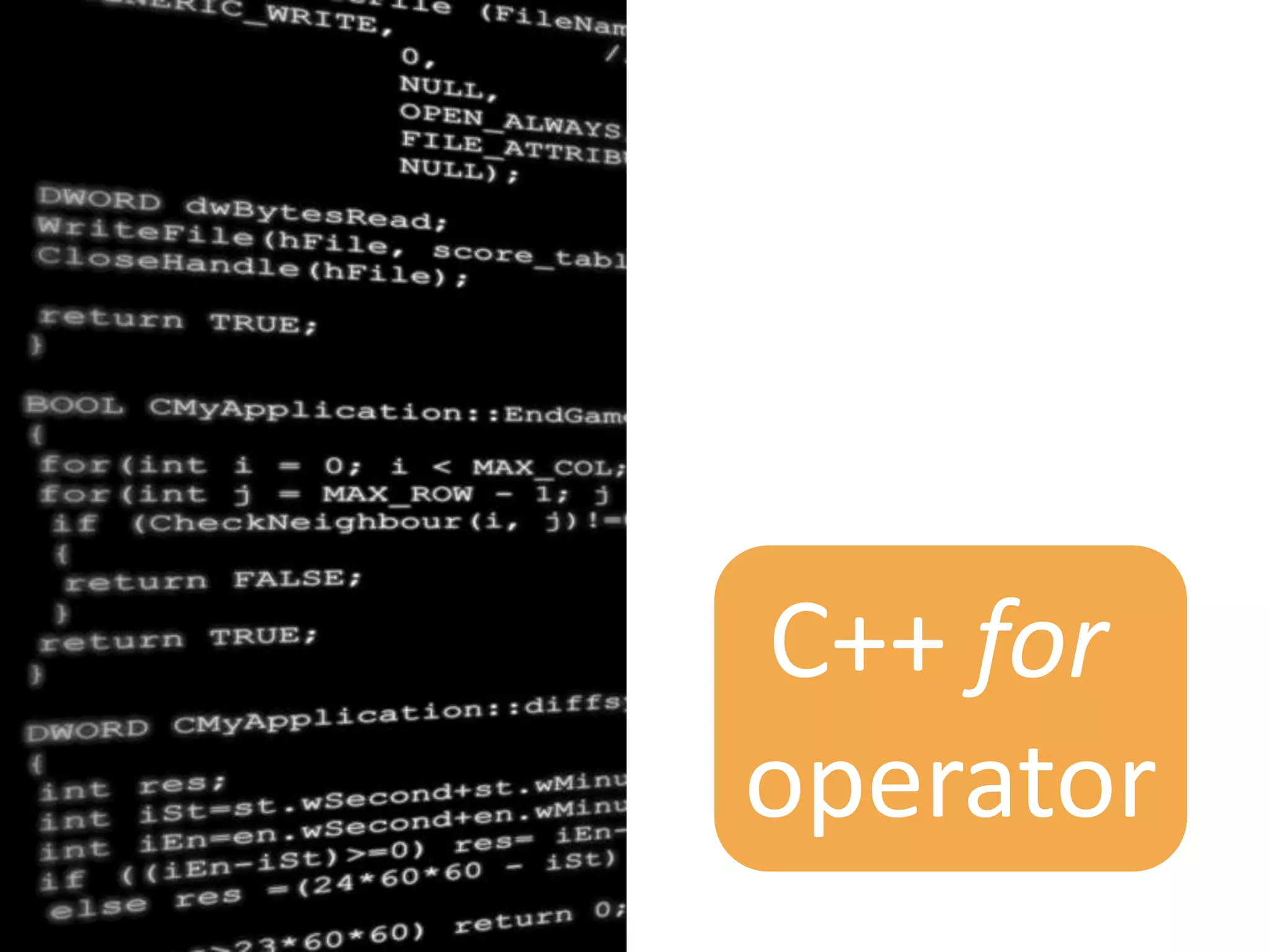 Reverse Engineering: C++ "for" operator