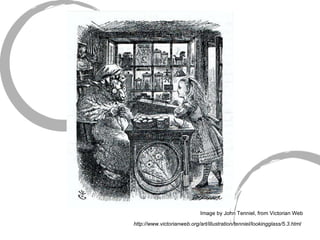 Image by John Tenniel, from Victorian Web http://www.victorianweb.org/art/illustration/tenniel/lookingglass/5.3.html 