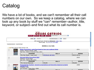 15 things you can find in a library | PPT