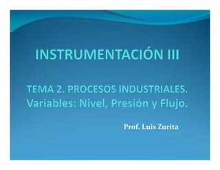 Prof. Luis Zurita
 