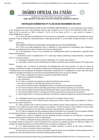 30/11/2018 INSTRUÇÃO NORMATIVA Nº 76, DE 26 DE NOVEMBRO DE 2018 - Diário Oficial da União - Imprensa Nacional
http://www.i...