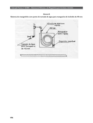 Instrução Técnica nº 22/2004 - Sistemas de Hidrantes e de Mangotinhos para Combate a Incêndio



                                                Anexo A
Sistema de mangotinho com ponto de tomada de água para mangueira de incêndio de 40 mm




496
 