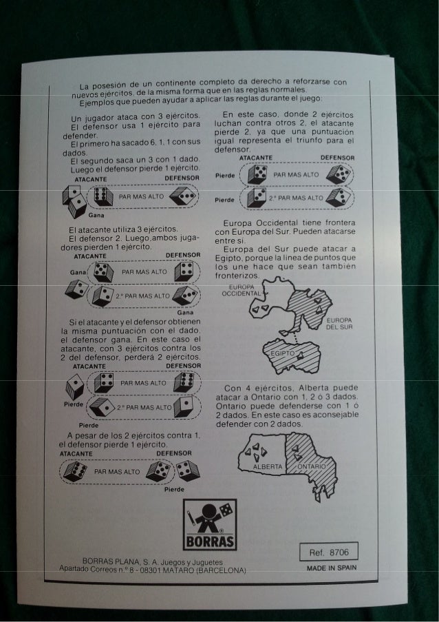 Juego 1987 Instrucciones Mesa Risk Borras Año De 8OwNn0PXZk