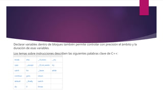 Instrucciones basicas de_c_ | PPTX