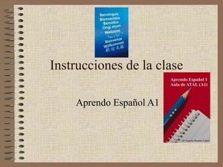 Instrucciones de la clase

    Aprendo Español A1
 