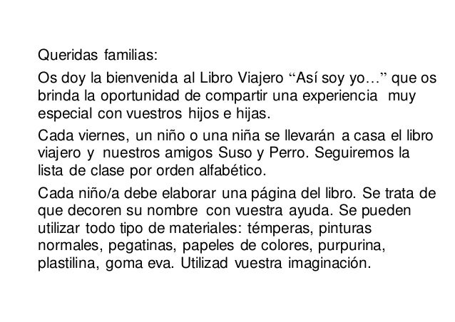 Instrucciones libro viajero así soy yo