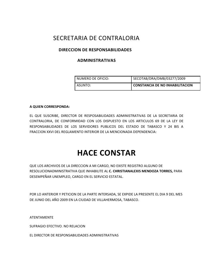 Instrucciones para elaborar una carta u oficio