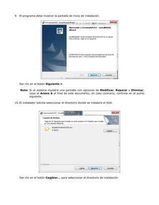 Programa Sua SUA IMSS 3.5.3 Guía de USO | PDF
