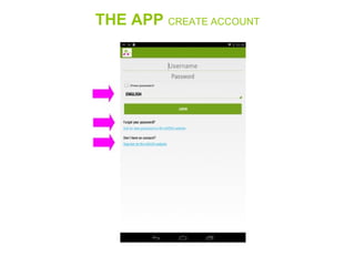 THE APP CREATE ACCOUNT
 