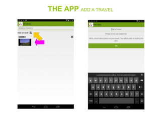 THE APP ADD A TRAVEL
 