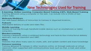 New Technologies Used for Training
 