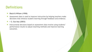 Instructional Decisions Using Assessment Data to Enhance Teaching ...