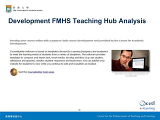 Development FMHS Teaching Hub Analysis




                   16
 