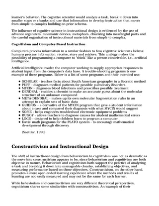 Instructional design learning theory | PDF