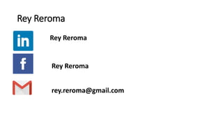 Rey Reroma
Rey Reroma
Rey Reroma
rey.reroma@gmail.com
 