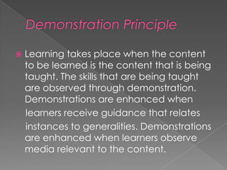 Instructional design principles | PPTX