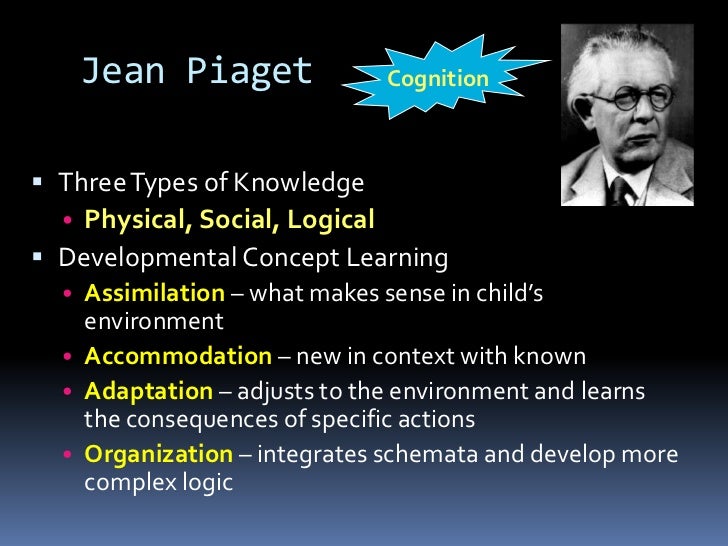 piaget's three types of knowledge