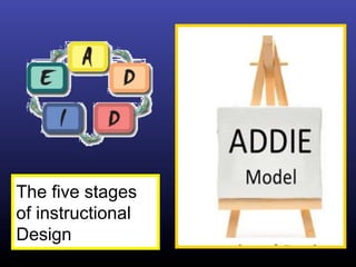 The five stages
of instructional
Design
 