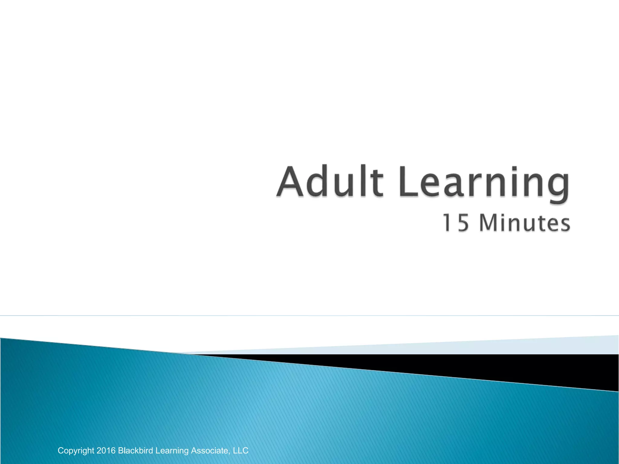 Copyright 2016 Blackbird Learning Associate, LLC
 