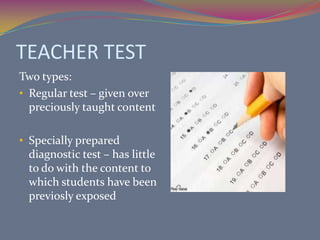 INTEREST INVENTORYAsks students to rate their degree of like or dislike for a number of alternatives givento them.