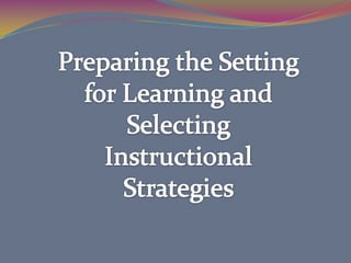 SELECTING CONTENTSome schools provide teachers with curriculum guides, syllabi or course outlines to ease the problem of determining the scope and sequence of the subject-matter content to be taught.